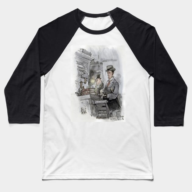 Art of Sherlock Crowley Baseball T-Shirt by mxpublishing